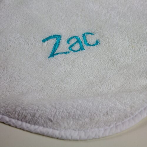 Tiny Chipmunk bamboo hooded towel personalised zac
